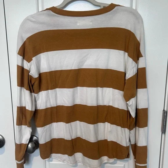 MADEWELL Long Sleeve Striped Tshirt Small - Picture 5 of 5